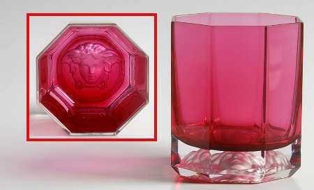 Medusa Lumiere Rose Whiskey Glass