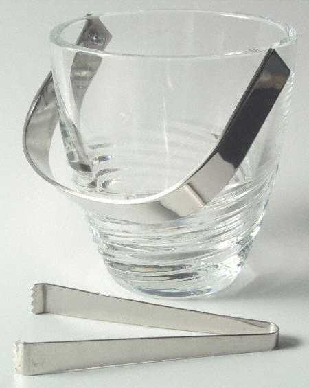 Vortex Ice Bucket with Detachable Handle and Tongs