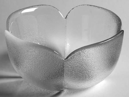 Clover Clear Frosted (Giftware) 4" Round Bowl