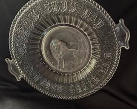 Lion & Cable Handled Cake Plate