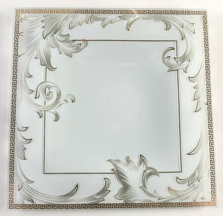Arabesque (Gold Lines) 11" Square Plate