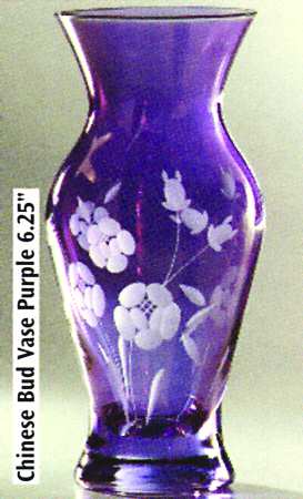 Rose Bouquet Purple 6" Flower Vase