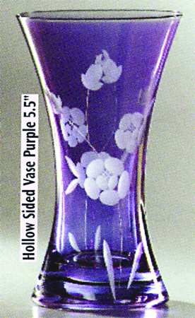 Rose Bouquet Purple 5" Flower Vase