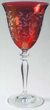 Venetian Ruby Wine Glass
