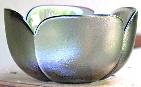 Clover Smoke Frosted (Giftware) 4" Round Bowl
