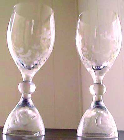 Magic Flute Clear Wine Glass