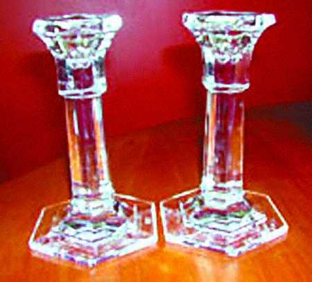 Panel 6" Single Light Candlestick