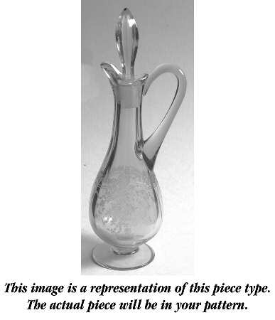 Fairfax Blue (Line 2375) Oil Cruet & Stopper