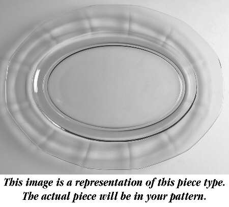 Fairfax Clear (Line 2375) 12" Oval Platter
