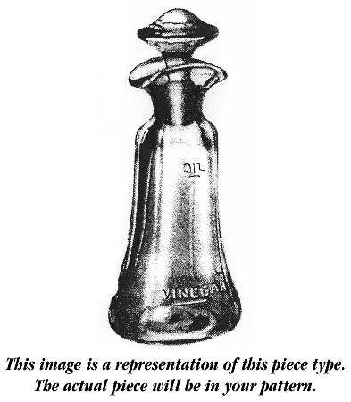June Pink Salad Dressing Bottle & Stopper