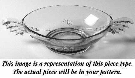 Rambler (Stem 6012, Gold Trim) 10" Handled Bowl (2484 Shaoe)