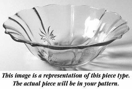 Meadow Rose Blue 11" Flared Bowl (Baroque Shape)
