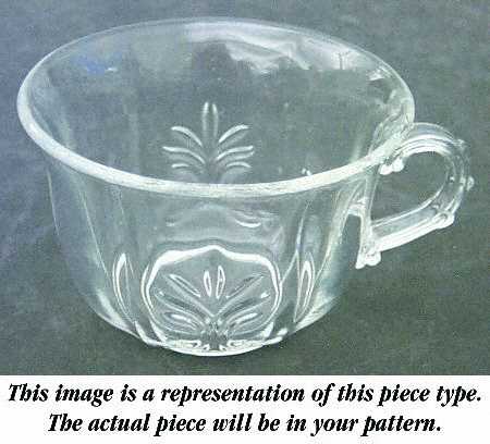 Baroque Blue Flat Punch Cup (Baroque Shape)
