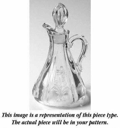 Lido Blue Oil Cruet & Stopper (Baroque Shape)