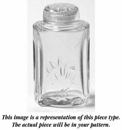 Baroque Clear Individual Shaker with Glass Lid (Baroque Shape)