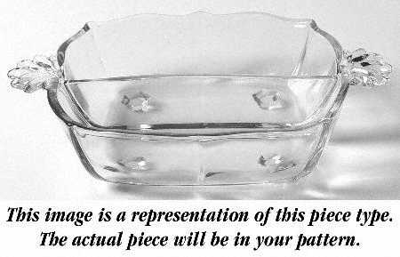 Beacon (Stem 6017, Cut 767) 2 Part Handled Relish (Baroque Shape)