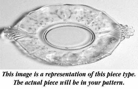 Arcady (Stem 6014, Etch 326) 8" Oval Handled Tray (Baroque Shape)