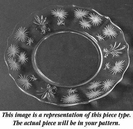 Lido Blue Salad Plate (Baroque Shape)