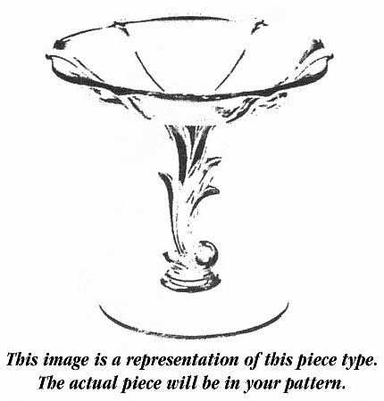 Baroque Topaz 6" X 5" Baroque Shape Comport