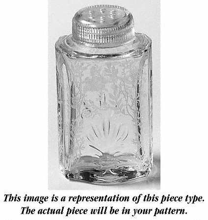 Baroque Clear Individual Shaker with Plastic Lid (Baroque Shape)