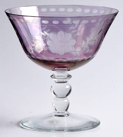 Antique Luster Amethyst Low Sherbet