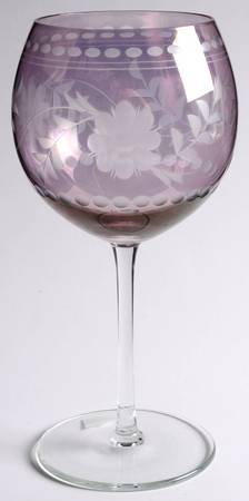 Antique Luster Amethyst Balloon Wine