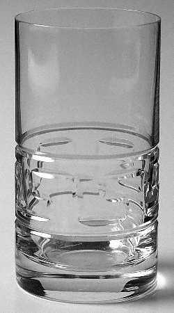 Greek Key Highball Glass