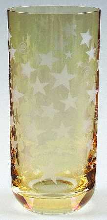 Stars Gold Highball Glass