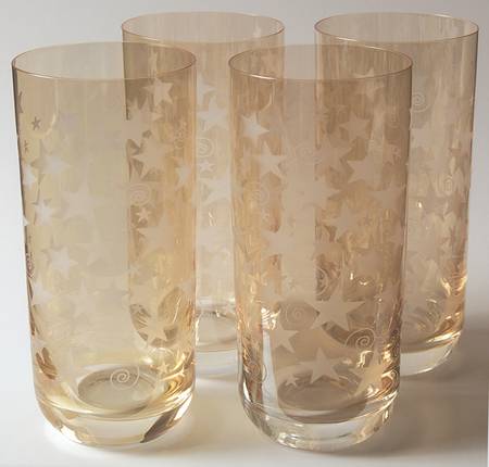 Stars Gold Highball - Set of 4