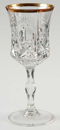 Impero Gold Wine Glass
