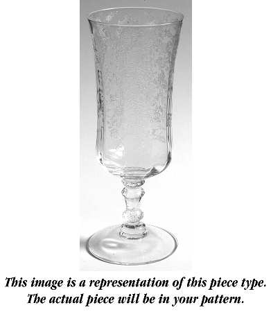 Rose Point Clear (Stem 3500, Gold Trim, Etched) Parfait