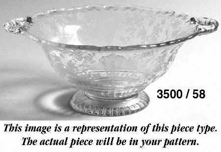 Valencia Clear (Stem 3500) Footed Mayonnaise Bowl (Shape 3500)