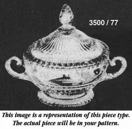Gadroon Amethyst Shape 3500 Handled, Footed Candy Box
