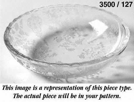 Gadroon Clear 4 1/4" Round Ashtray (Shape 3500)