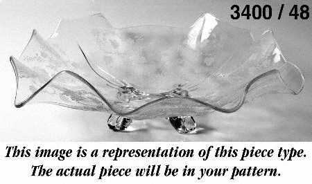 3400-1 3400 13" 4 Toed Fancy Edge Bowl