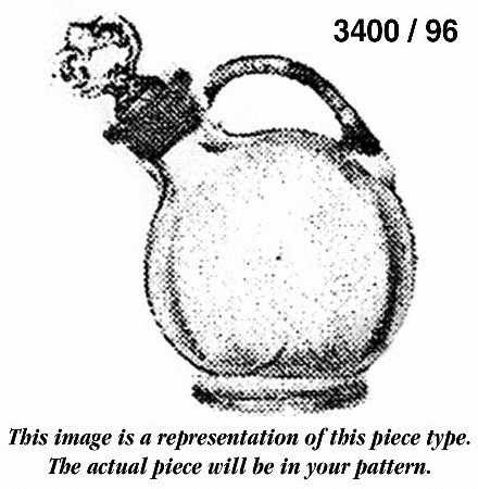 3400-1 Shape 3400 2 Oz Oil Cruet with Stopper