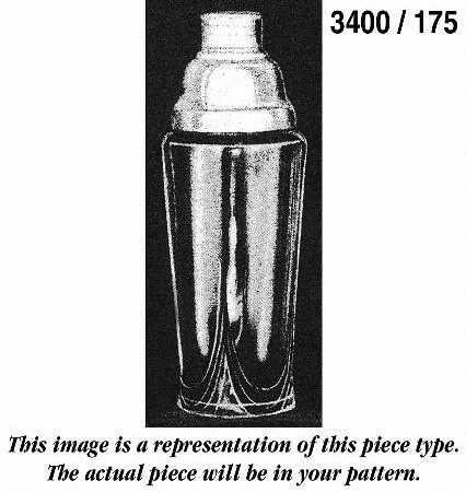 3400-1 Cocktail Shaker with #8 Top (3400/175)