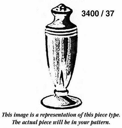 3400-1 3400/37 Footed Shaker with Metal Lid