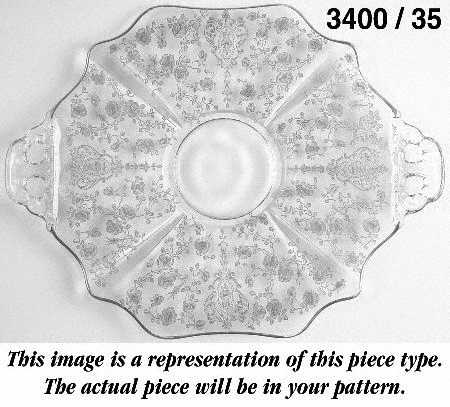3400-1 14" 2 Handled Plate (Shape 3400)