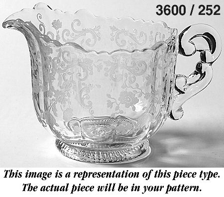 Blossom Time Martha/252 Ribbed Foot Creamer