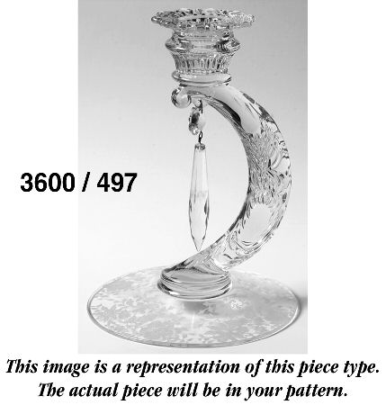 Martha Clear Martha/497 Single Candlestick with Prism