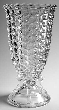 Thousand Eye Clear Celery Vase