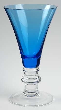 Society Blue Water Goblet