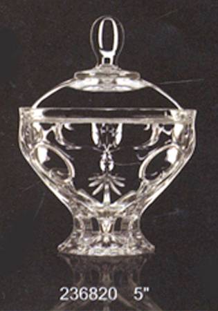 Jasmin Footed Candy Dish & Lid