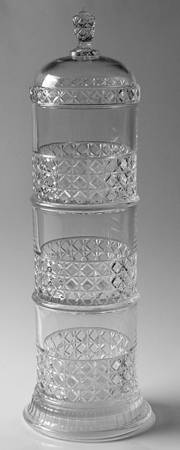 Mascotte Clear 5 Part Storage Jar W/Lid & Base