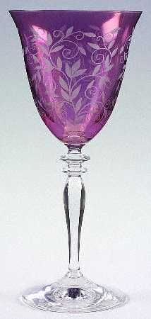 Venetian Amethyst Wine Glass