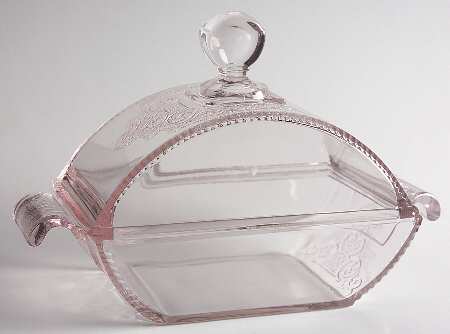 Jersey Lily Clear Large Covered Bowl