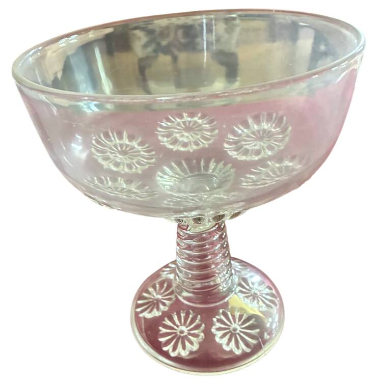 Double Daisy Round Compote (Height X Width)