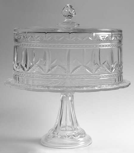 RLZ7 13" Pedestal Cake Stand & Dome