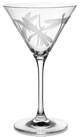 Dragonfly Martini Glass